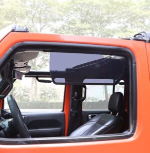 סט מגיני שמש צדדיים ומעל ראש נהג רנגלר JL+JT